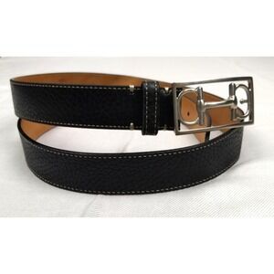 Martin Dingman Belt Black Royal‎ Bullhide Mens 40 Saddle Leather Horsebit USA